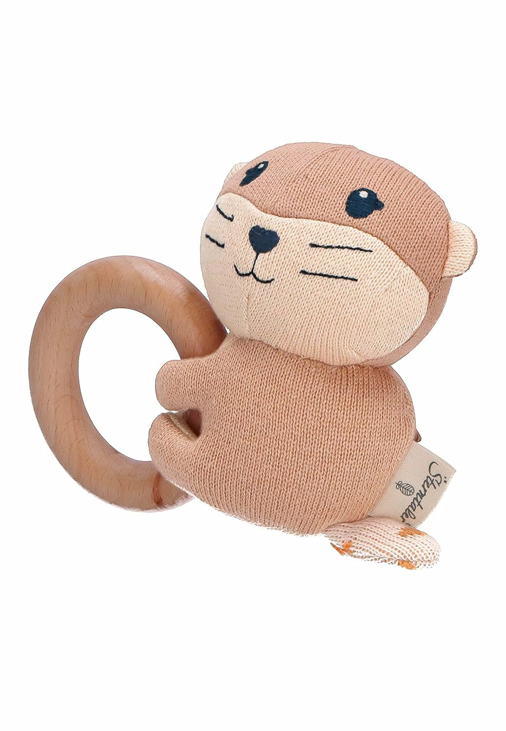 Sterntaler Baby Jungen Greifling Baby Holz Greifling Otti - Babyleksak, gripleksak, gripleksak trägripring för barn - ekologisk Bebe Toys Naty Shop