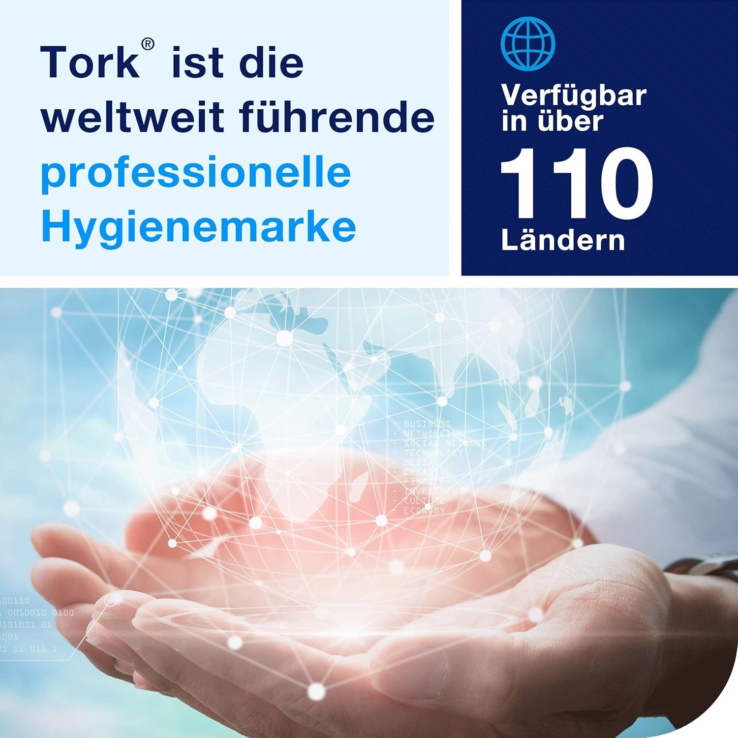 Tork nature cocktailservett med förtryckt miljösymbol, 200 servetter, 509502