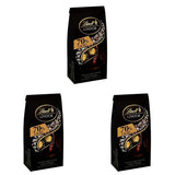 Lindor chokladbollar 70% extra mörk kakao | 137g påse | Ca. 10 bollar fin mörk choklad med fyllning som smälter i munnen | Gåva av choklad | Choklad present