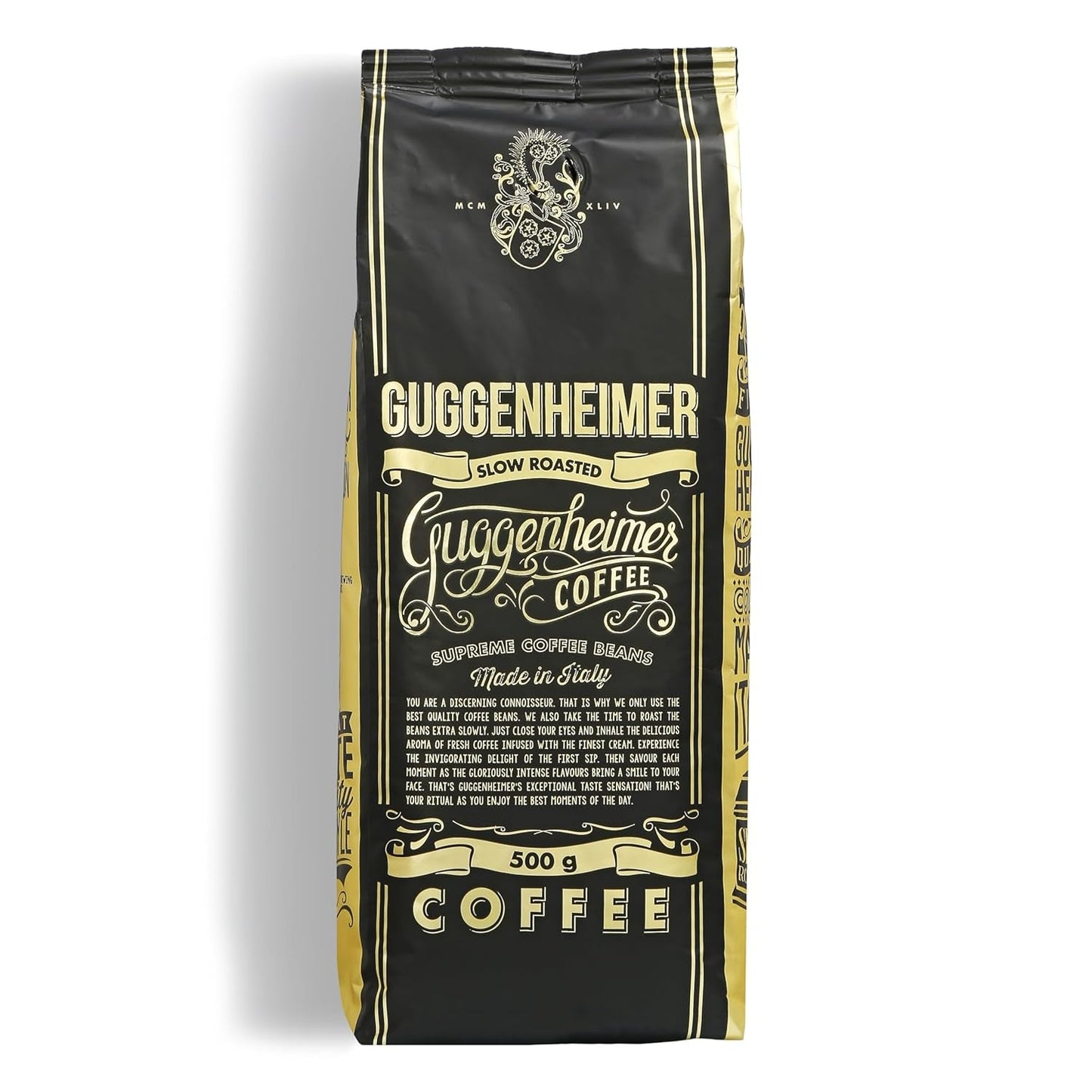 | Provförpackning kaffebönor 1 kg | Supreme 500g och Gourmet Arabica 500g | Låg surhet | Fin kräm | Den bästa espresson för helautomatiska maskiner | Kaffeprovningsset