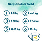 Pampers Harmony blöjor storlek 4, 174 blöjor, 9 kg-14 kg, skonsamt hudskydd med 100 % Pampers skydd