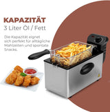 Bomann® oljefritös, 3L kapacitet, Cool Zone Technology och avlopp, 2000 W hushållsapparater Naty Shop