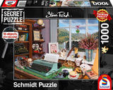 Schmidt Spiele 59920 Vid skrivbordet, 1000 bitar hemligt pussel Pussel Naty Shop Standardtitel