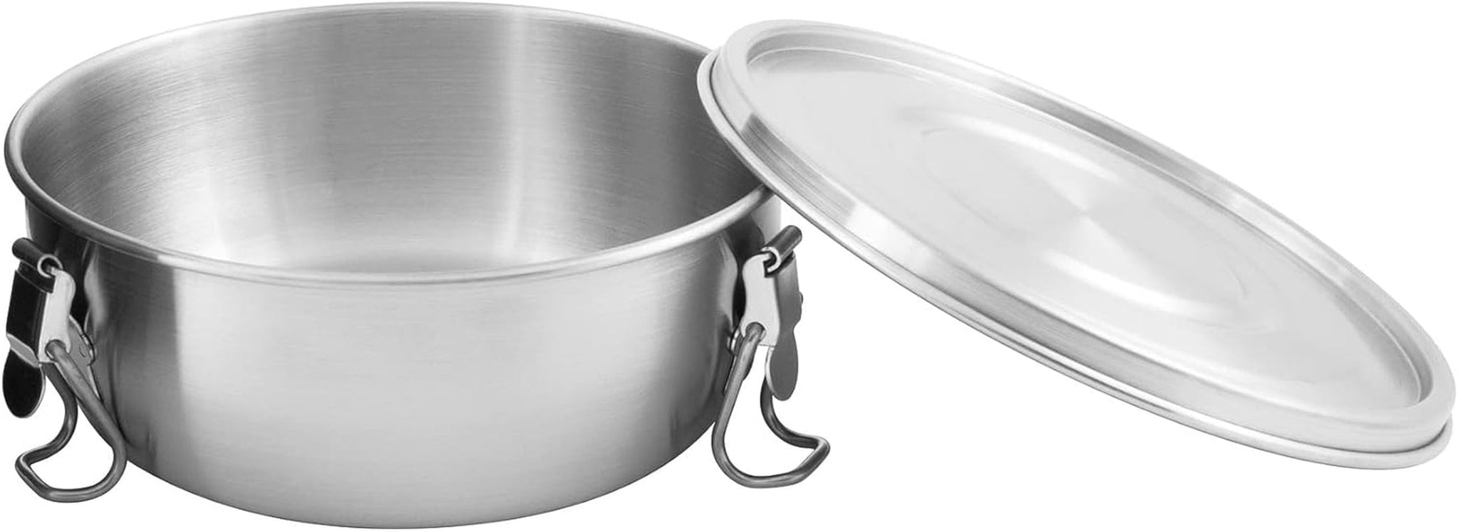 Tatonka Matskål - Matbehållare / skål i rostfritt stål - Med lock, fästklämmor och volymskala - 0,5L / 0,75L / 1L volym Matförvaringslådor Naty Shop 0,5 liter