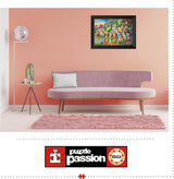 Educa - Pussel 500 bitar för vuxna | Färgglad by vid sjön, 500-bitars pussel för vuxna och barn från 11 år, landskapspussel, illustration (19552) Puzzle Naty Shop