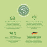Våtfoder för katter MERA Cats Nature Sensitive med kyckling 12x85g | Monoprotein, sockerfri och spannmålsfri | Hög kötthalt och lättsmält våtfoder för katter
