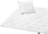Traumnacht Cozy - Bäddset 4 säsonger, 1 X delat täcke 135 X 200 Set och 1 X Kudde 80 X 80 Cm, Ã-ko Tex Certified, Vit, Utvecklat i Tyskland, (Pack med 2) Täcken och täcken Naty Shop All Seasons Mono Duvet Set 10035 X 20035 X