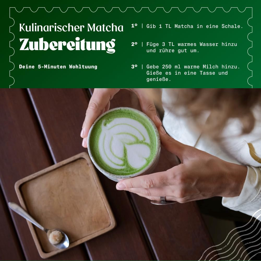 Naturalebio BIO Grönt tepulver 100 g. För matlagning och bakning. Original japansk matcha. Grönt te från Japan, veganskt, glutenfritt och icke-GMO. Naturlig ekologisk produkt.