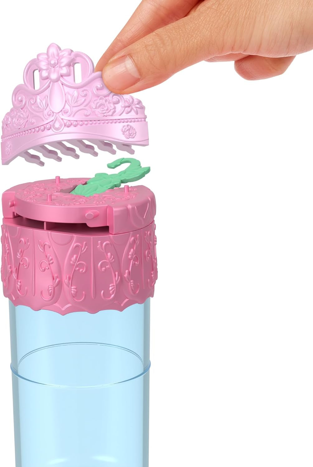 Mattel Disney Princess Royal Color Reveal liten docka med 6 överraskningar, inklusive doftring och 4 tillbehör (dockor kan variera), Garden Party Series HRN63