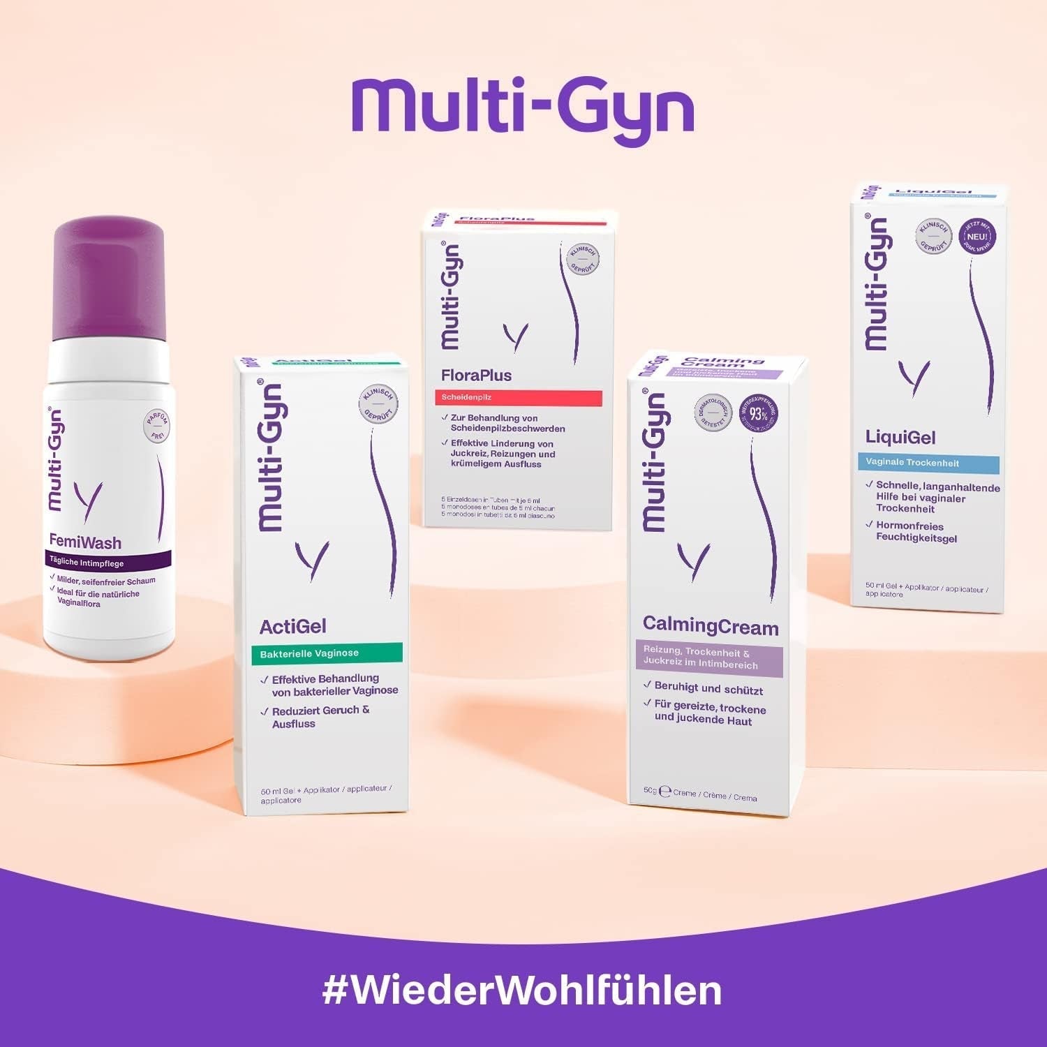 Multi-Gyn Intifresh, intimservetter för utvärtes bruk, 12 våtservetter