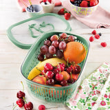 Såg för att bevara fruktsmak, plast, grön, 4 LT - rektangulära matförvaringslådor Naty Shop
