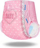 Vuxentryckta blöjor 5500-5800ml 2-pack - Blushing Baby (M)