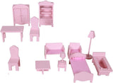 WOOMAX Colorbaby 85293 Dockhus i trä Naty Shop Dockhus