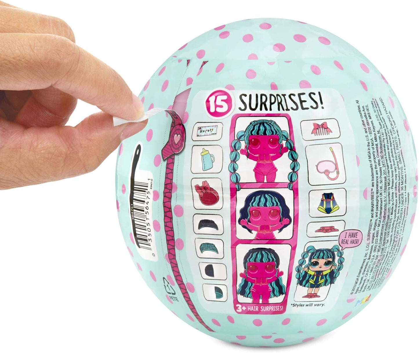 LOL Surprise Collectible Dolls for Girls - Med 15 olika överraskningar och frisyrer - #Hairvibes Dolls