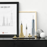 LEGO Architecture New York City Set, Skyline Model Kit med World Trade Center och Frihetsgudinnan, hantverk för vuxna, hem- och kontorsdekorationer, presenter för kvinnor och män 21028 Byggset Besuche den LEGO-Store