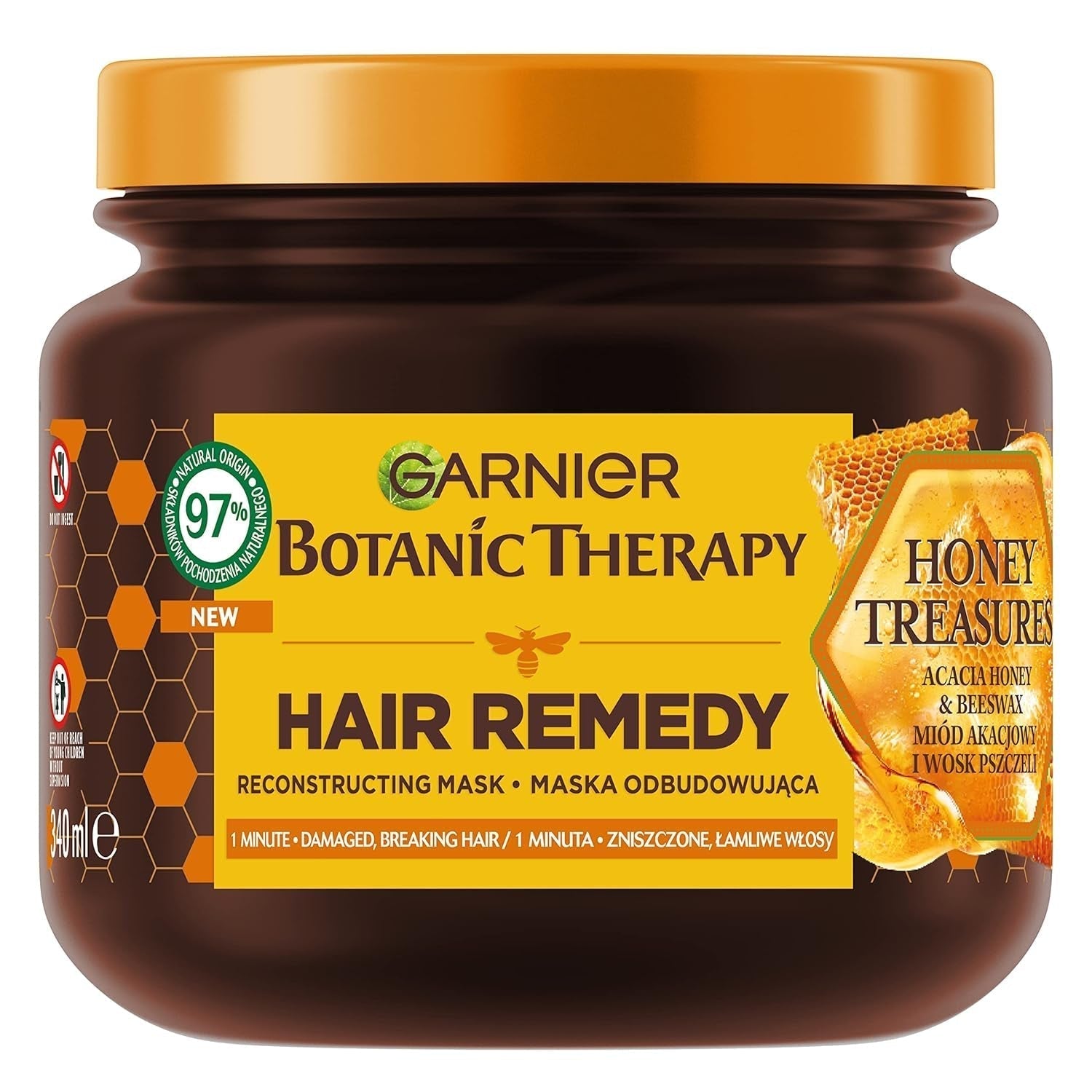 Garnier Botanic Therapy Honey Treasures Hair Mask 340ml Naty Shop Hair Mask Standardtitel