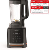 Krups Highspeed - Standmixer Infinymix KB9158 | 1600 W | 5 automatiska program + manuell inställning | Tritanbehälter | Inkl. Rezeptheft | Smoothies, shakes, krossad is | Schwarz Kitchen Naty Shop