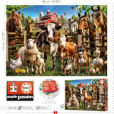 Educa - Pussel med 500 bitar för vuxna | Stygga husdjur. Mått: 48 X 34 cm. Inkluderar Fixpuzzle pussellim. I 11 år (19905) Puzzle Naty Shop