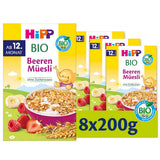 HiPP Bio Beeren-Müesli (8 x 200g), ab 12. Monat, ohne Zuckerzusatz, besonders fine Stückchen - leicht zu chewen, i bästa bio-Qualität