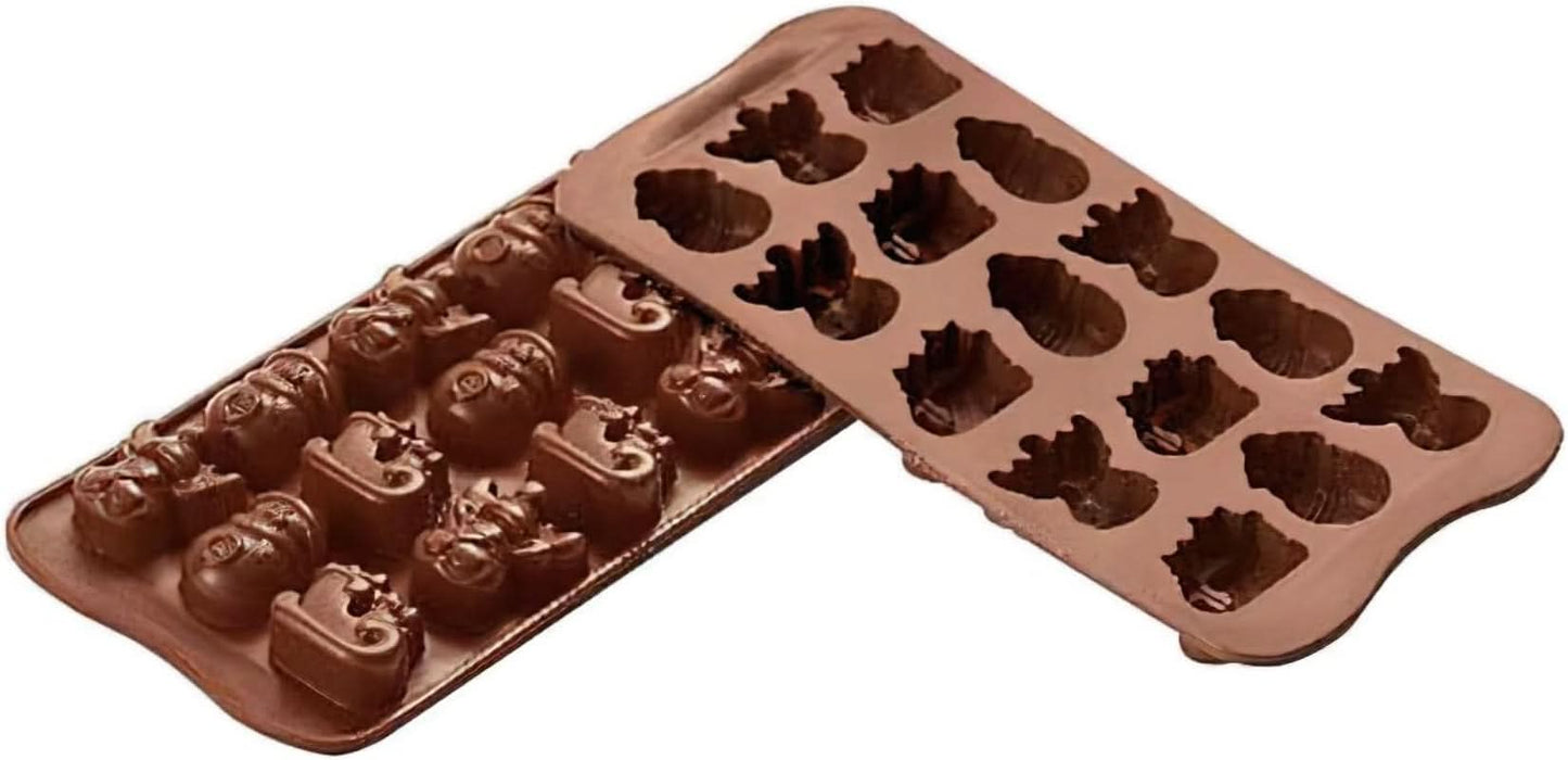 Silikomart 199194, för Chokladpraliner, Vintermotiv Kök Naty Shop Winter