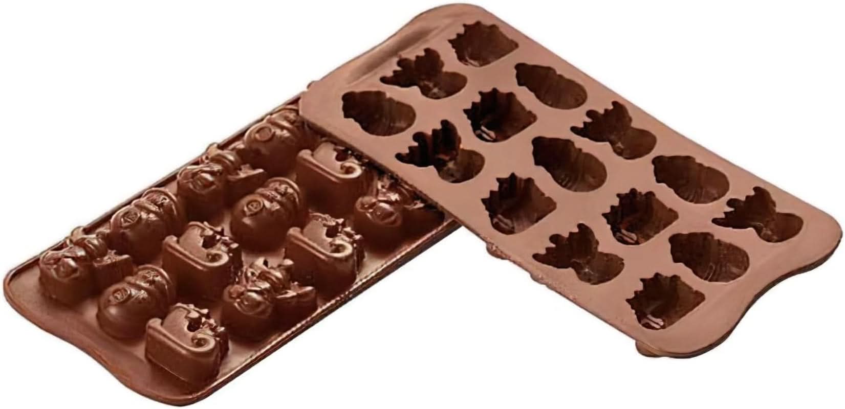 Silikomart 199194, för Chokladpraliner, Vintermotiv Kök Naty Shop Winter