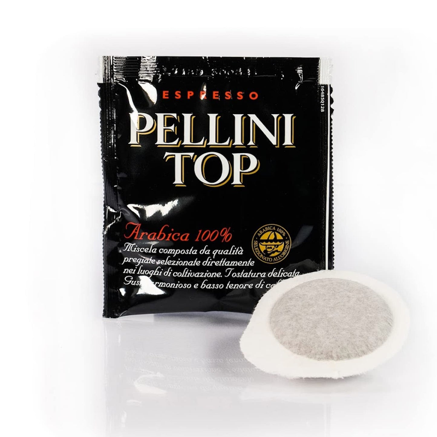 Pellini Caffè, Espresso Pellini Topp 100% Arabica - 6 förpackningar med 18 pads (6x126 g, totalt 108 pads)