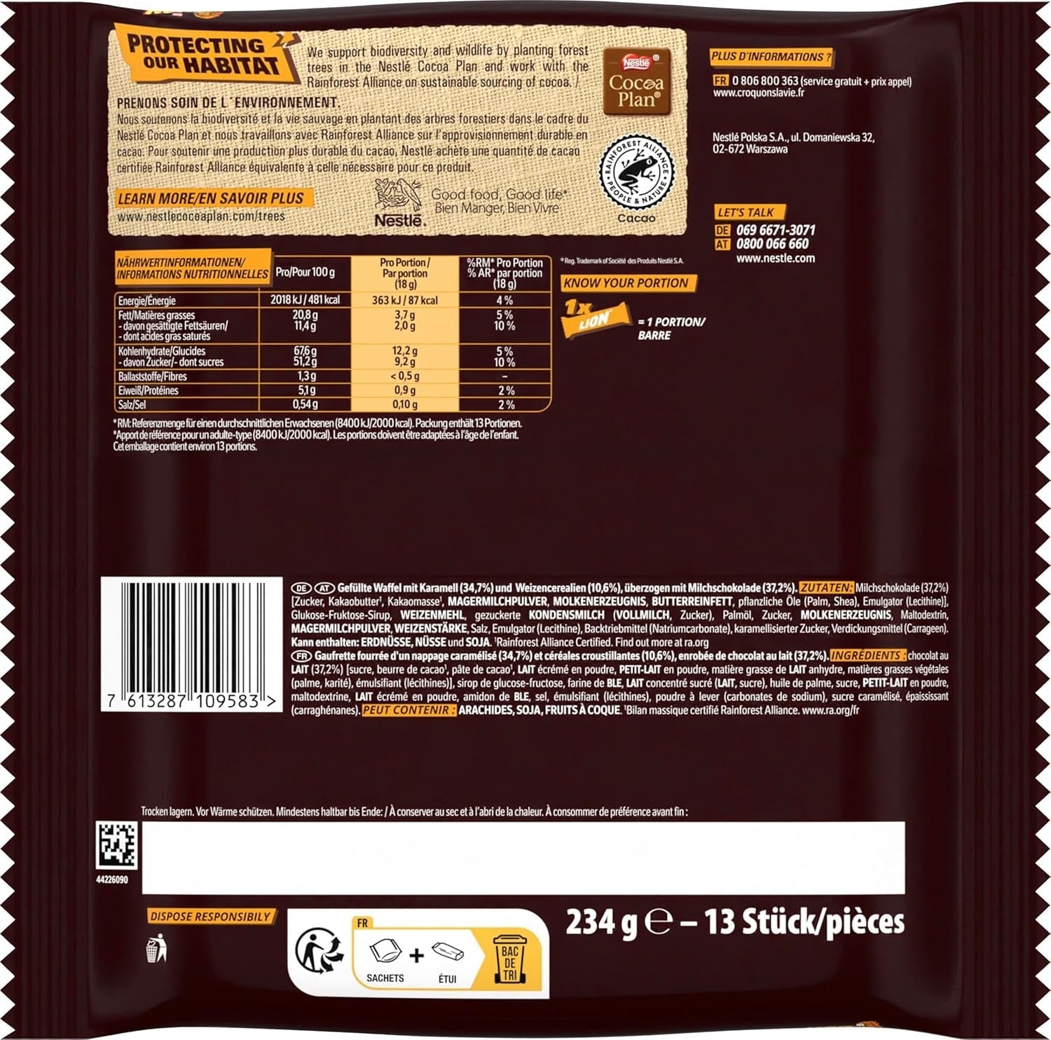 Lion Mini 2-pack (1x234g)