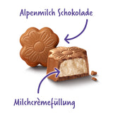 Milka Little Thank You Choklad 12 x 44 g, finmjölkgräddchoklad täckt med alpin mjölkchoklad (pack med 5)