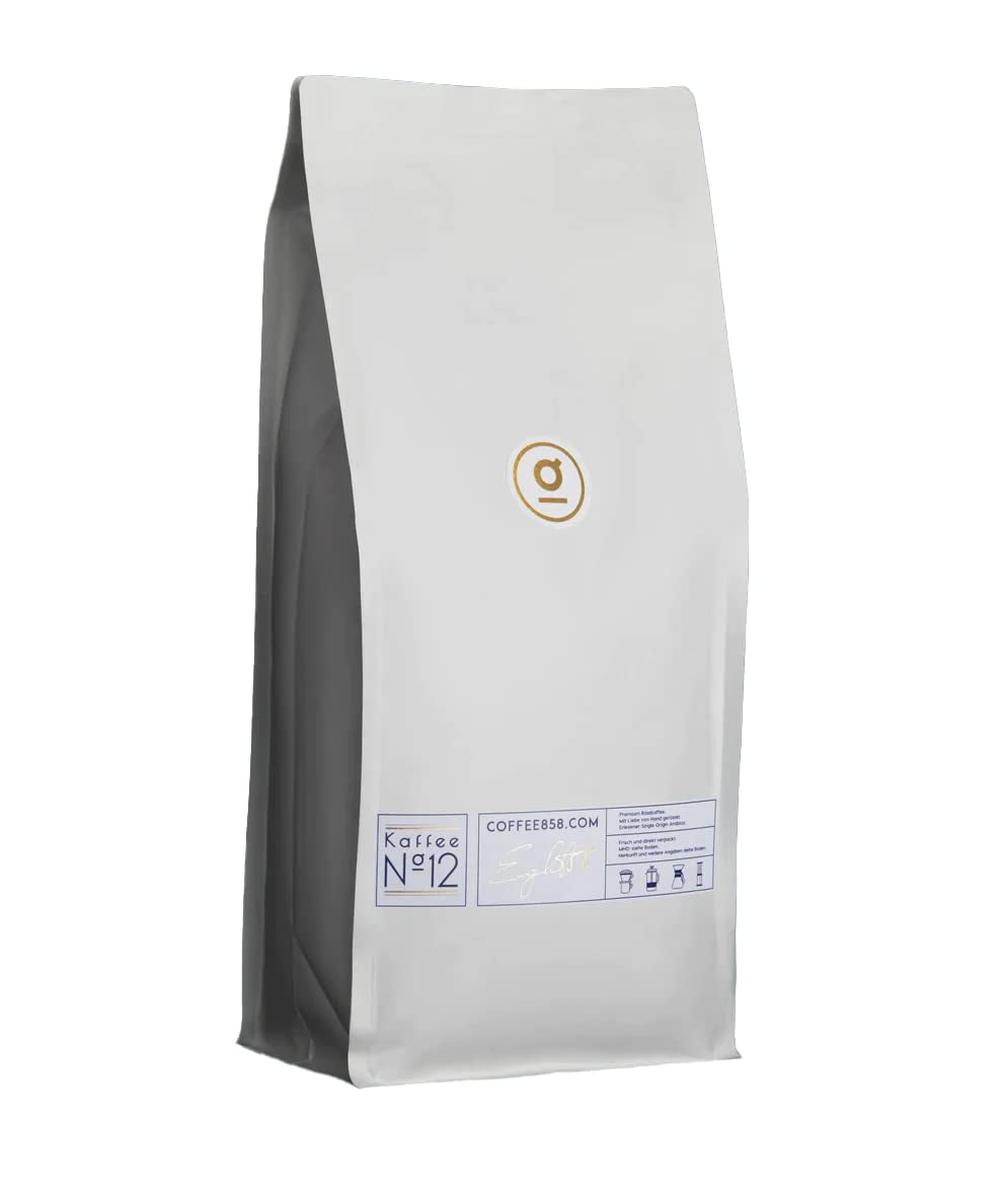 Etiopiska kaffebönor (#12) - Coffee858's Finest Single Origin Arabica (1000g) - Komplext kaffe med delikata bärsmaker