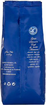 Koffeinfria kaffebönor 1 kg naturlig 100% - Espresso Intensiv smak från Colombia och Brasilien.