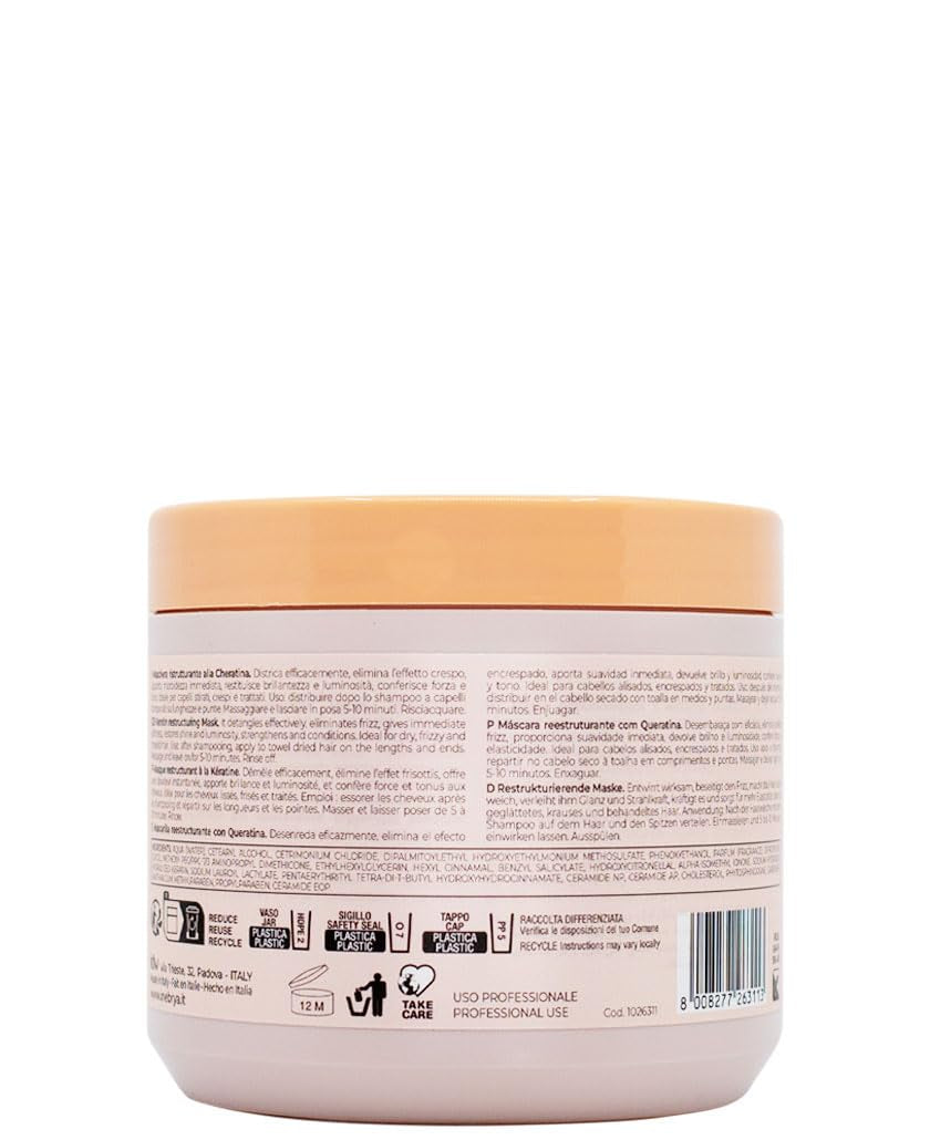 Keratin Ice Cream omstruktureringsmask. Omstrukturerande hårmask, 500 ml Naty Shop hårmask