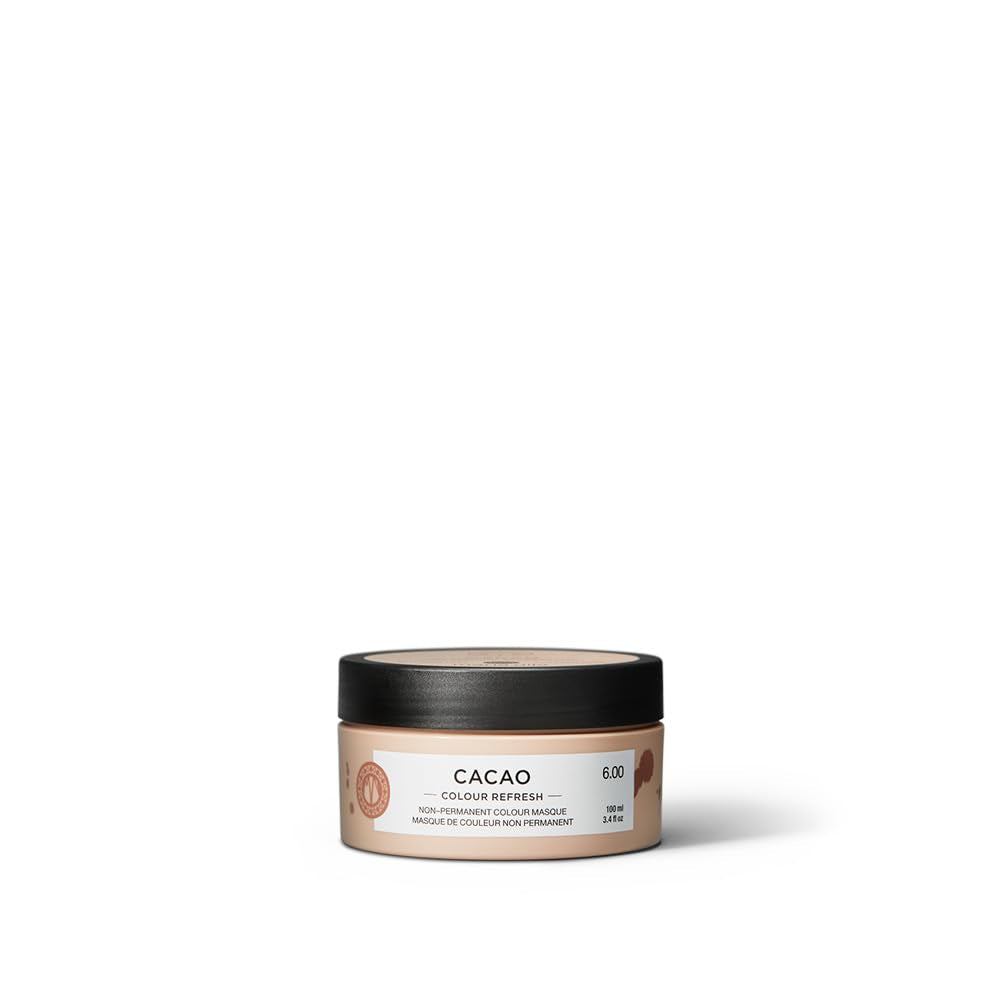 Maria Nila Colour Refresh 300 ml - En närande färgbomb som innehåller tillfälliga färgpigment som snabbt fräschar upp hårfärgen. 100% Vegan. Inga sulfater och inga parabener. Hårfärgning Naty Shop Cacao