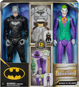 DC Batman Adventures Batman Vs the Joker Actionfigurset, 30 cm - 2 helt rörliga figurer med 12 växlar för spännande rollspel, leksak för 4+ barn Actionfigurer Naty Shop