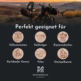 Espressobönor Martermühle Bike 500g Stark | Arabica/Robusta | Smaker: macadamianötter, mjölkchoklad | Lättrostade hela espressobönor, låg syra