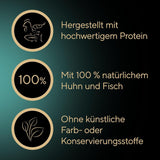 SHEBA filéer vuxen Katzenfutter i sås med kyckling, Hochseefisch och Garnelen 16 x 60 g skal