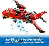 LEGO City Firefighting Plane, Barnleksaksplan brandmansset, byggset med 3 brandmansfigurer och branddekoration, utmärkt presentidé för pojkar och flickor från 6 år 60413 Byggset Besuche den LEGO-Store