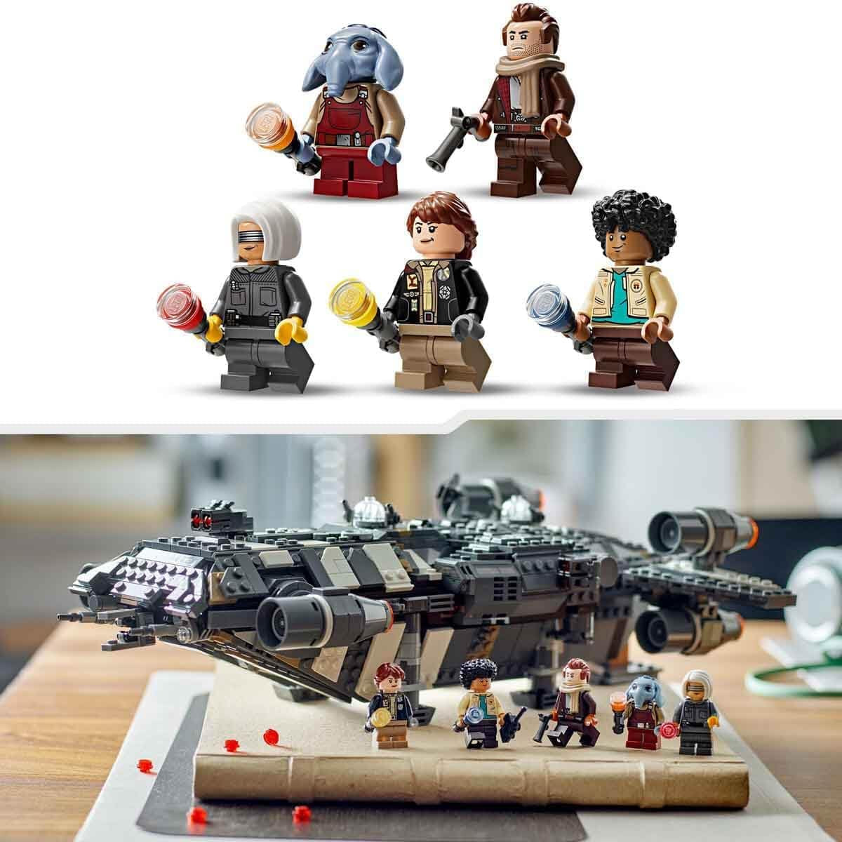 LEGO Star Wars: Skeleton Crew Onyx Cinder, byggbar och samlarbar rymdskeppsleksak för pojkar och flickor med 5 tecken, presentidé för fans från 10 år 75374 Byggset Besuche den LEGO-Store