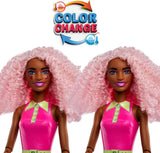 Barbie Pop Reveal Bubble Tea Doll och tillbehör, doftande Berry Bliss modedocka med husdjur, 8 överraskningar, inkluderar färgväxlare, förvaringsmugg, HTJ20