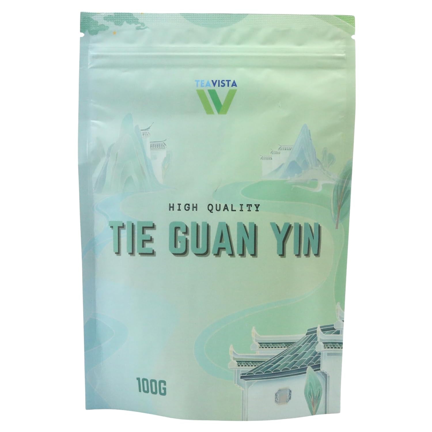 Tie Guan Yin Oolong Tea från Teavista - Premium kinesiskt Oolong Tea (Tieguanyin), 100g | Det främjar matsmältningen och ökar energin