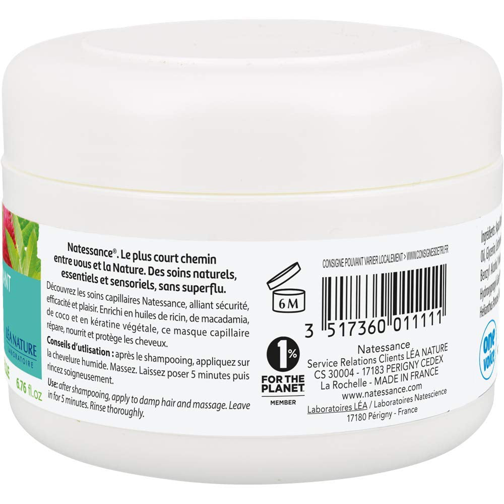 Mask Sublimateur à l'Huile de Ricin et Kératine Végétale 200 ml Hårmask Naty Shop