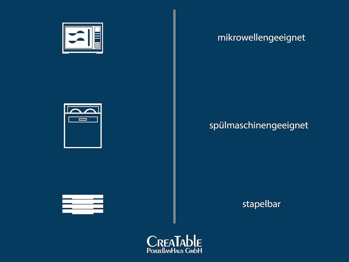 CreaTable, 23769, CLOUDY Series, Sand, 10-delat servisset, porslinskombinationsservice, diskmaskin och mikrovågssäker, kvalitetstillverkning
