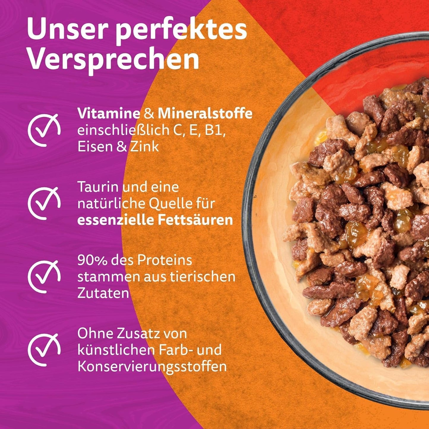 WHISKAS Duo-påsar för våtfoderportioner, multipack, klassisk kombination i gelé, 12 x 85 g
