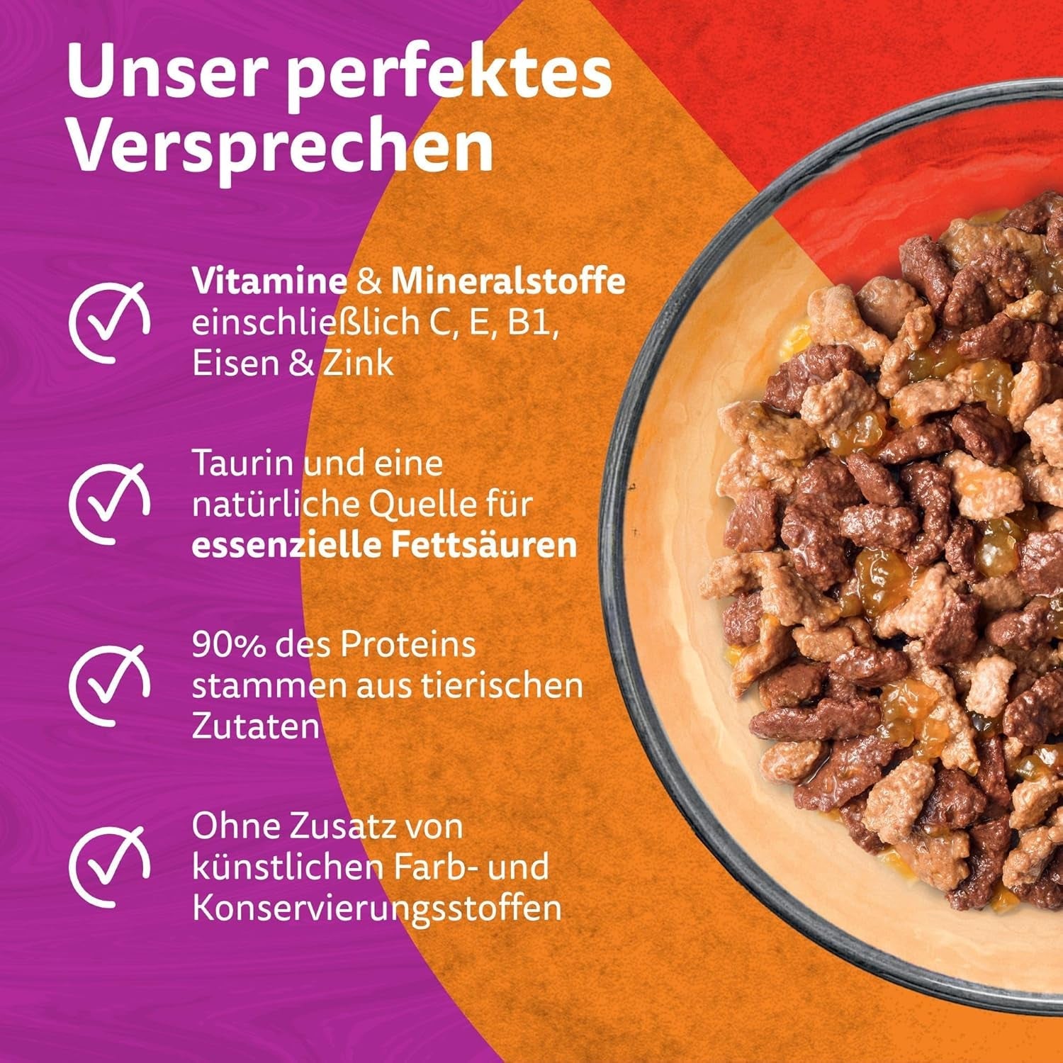 WHISKAS Duo-påsar för våtfoderportioner, multipack, klassisk kombination i gelé, 12 x 85 g