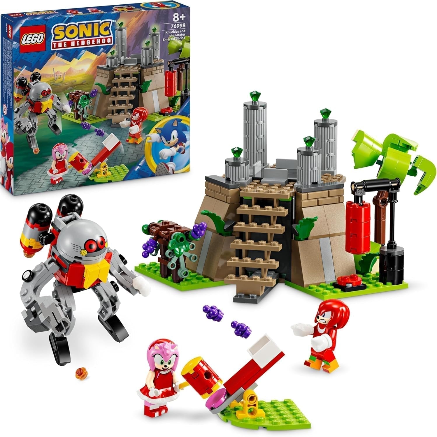 LEGO Sonic the Hedgehog Knuckles And The Shrine Of Master Emerald Samlarleksak Gamer Gåva Äventyr Byggset för pojkar och flickor 8 år gamla 76998 Byggset Besuche den LEGO-Store Standardtitel