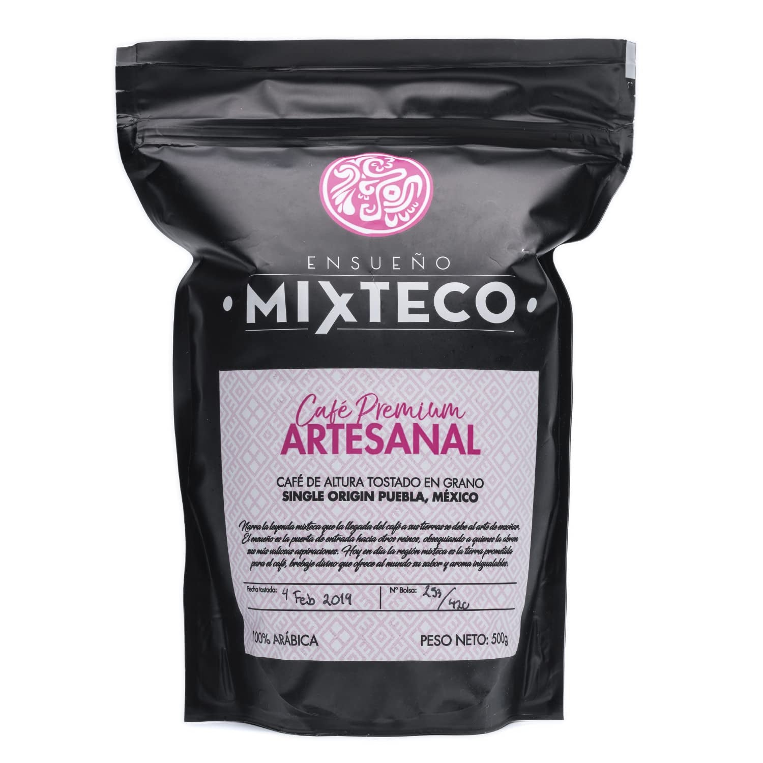 Rostade Arabica kaffebönor | 500 g med inslag av kakao och mandel | Från en traditionell kafferosteri | Delikat smak