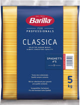 Barilla Durum Wheat Spaghetti Pasta nr. 5 – Förpackning om 1 (1x5 kg)