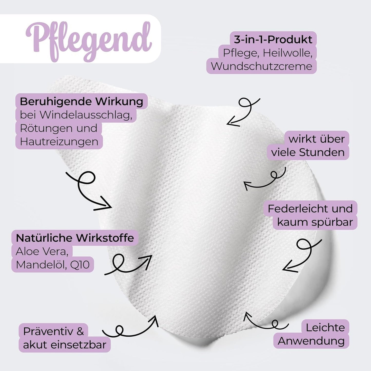 Millis Zaubertücher vid Windeldermatitis Baby, Bekannt aus "Die Höhle der Löwen", 25 Tücher (1 x 25er) mit Aloe Vera, Mandelöl & Q10 - Pflegt, Schützt & dient als Wundschutz bei gereizter Haut