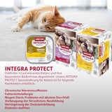 animonda INTEGRA PROTECT Diabetes med fjäderfä (16 x 100 g), våtfoder för diabetiska katter, dietiskt foder för diabetiska katter, våtfoder utan socker