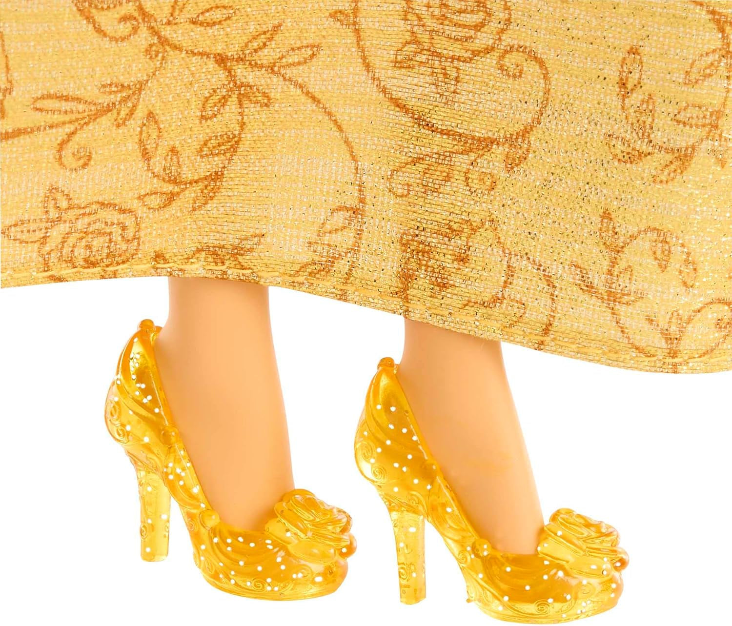Mattel Disney Princess Toy Movable Belle Fashion Doll med gnistrande kläder och tillbehör Disney filminspirerad present för barn HLW11 Naty Shop Dolls
