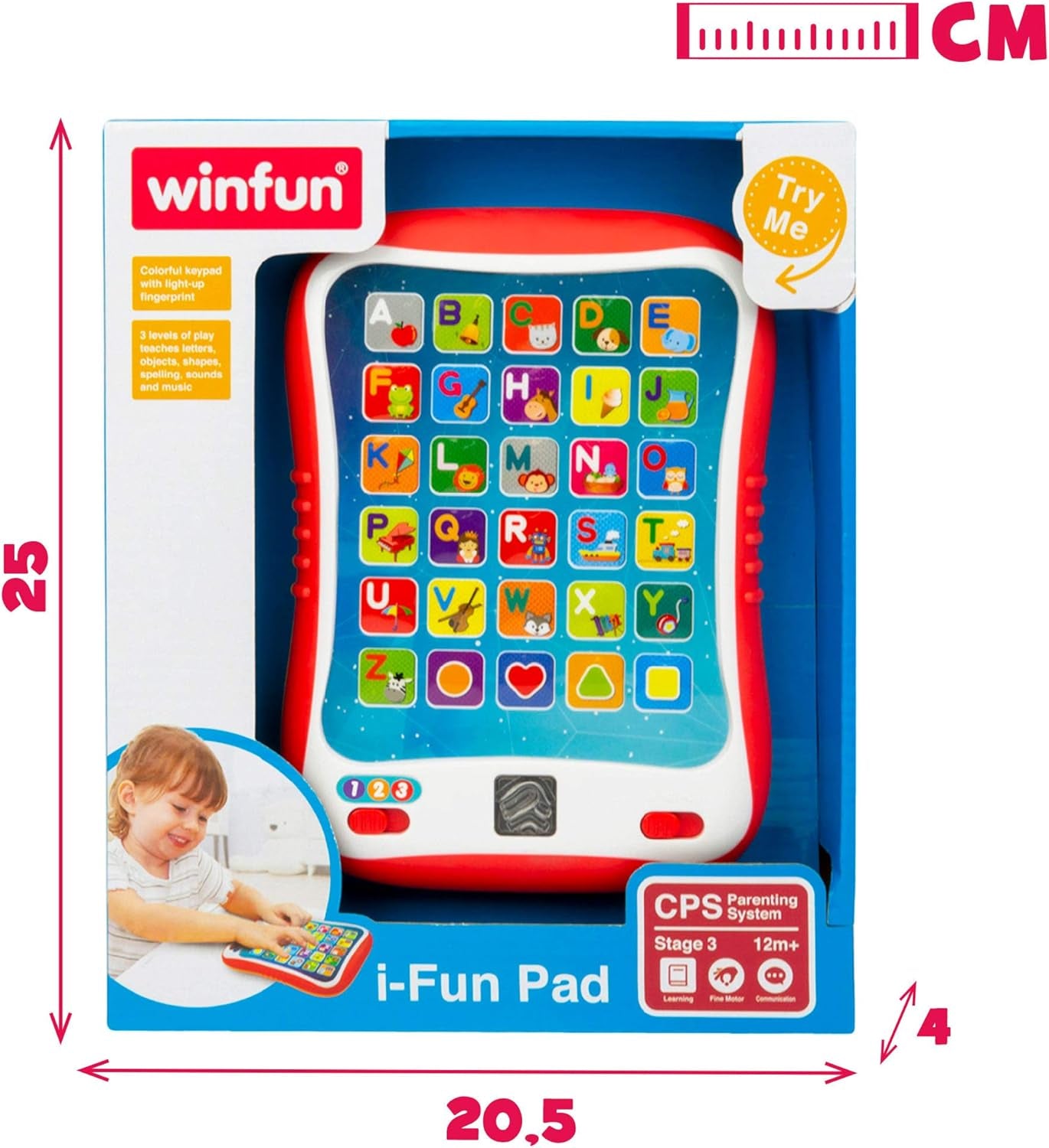 winfun ColorBaby 44256 Inlärningsbricka med ljus och ljud Babyleksaker Naty Shop